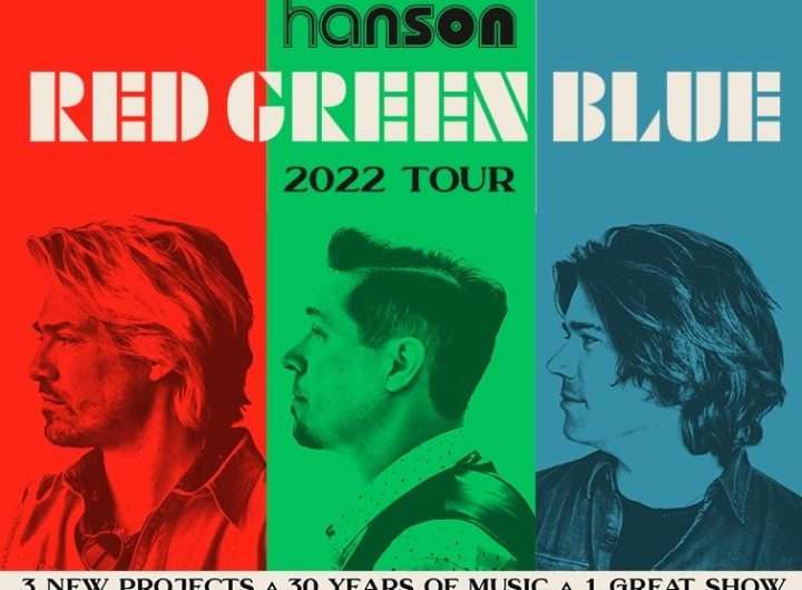 hanson red green blue tour flyer
