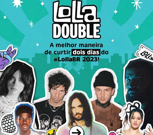 pôster de anúncio lolla double