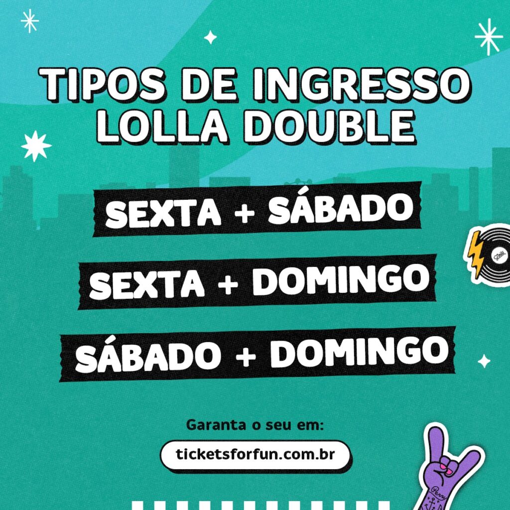 nova modalidade de ingressos dá direito a dois dias do festival lollapalooza