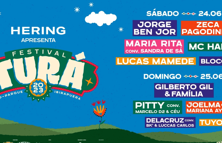 logo e line up do festival turá em são paulo