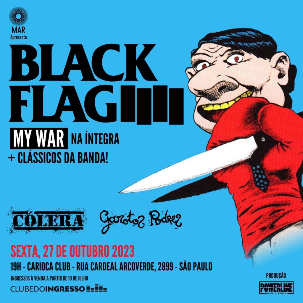 Black Flag volta a São Paulo em 2023 para tocar disco clássico na íntegra
