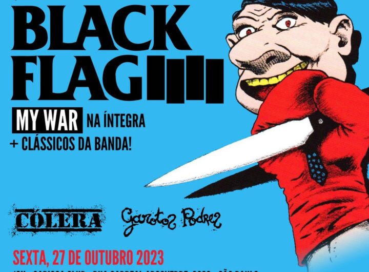cartaz do show do black flag em são paulo