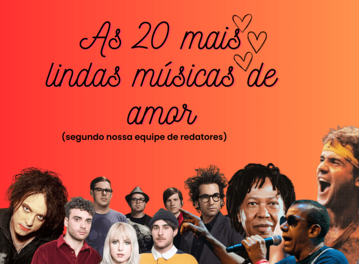 montagem com artistas que estão na lista das músicas de amor mais lindas