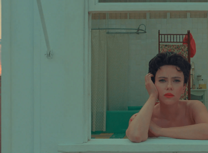 Asteroid City, filme de Wes Anderson, 2023. Na foto, Scarlett Johansson. Copyright 2022 Pop. 87 Productions LLC