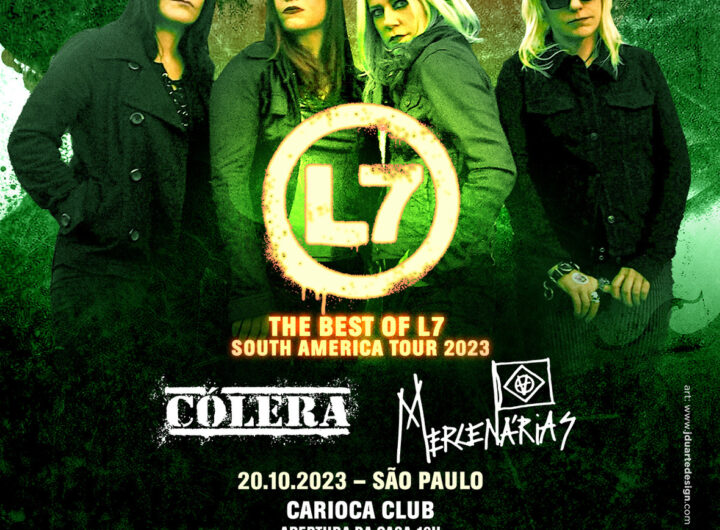 cartaz do show da L7 em são paulo