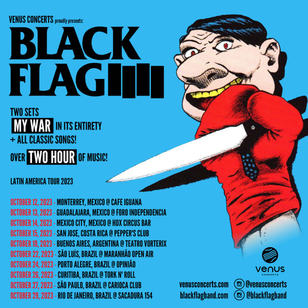 Black Flag anuncia turnê latinoamericana, incluindo show com L7