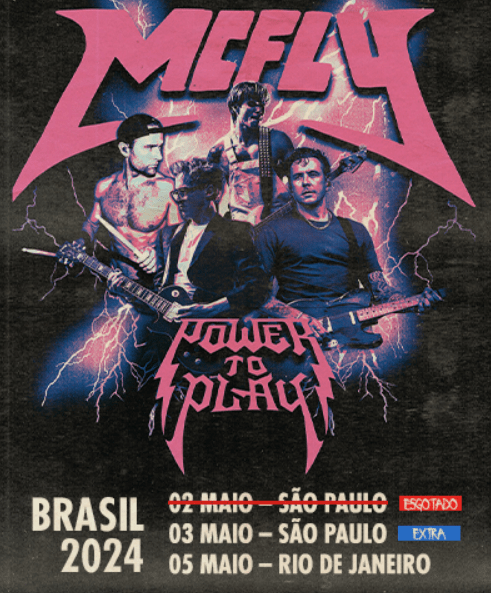 McFly - pôster data extra em São Paulo / Divulgação