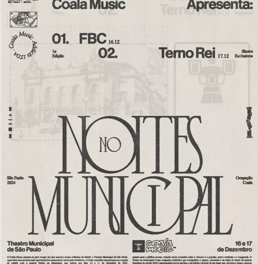 flyer coala noites no municipal