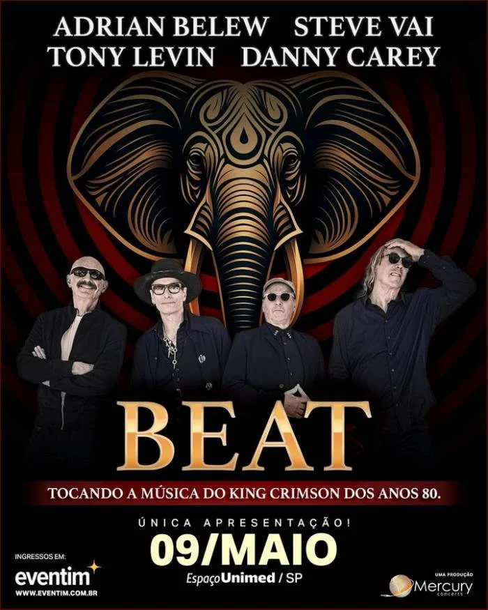 flyer para o show do beat em são paulo