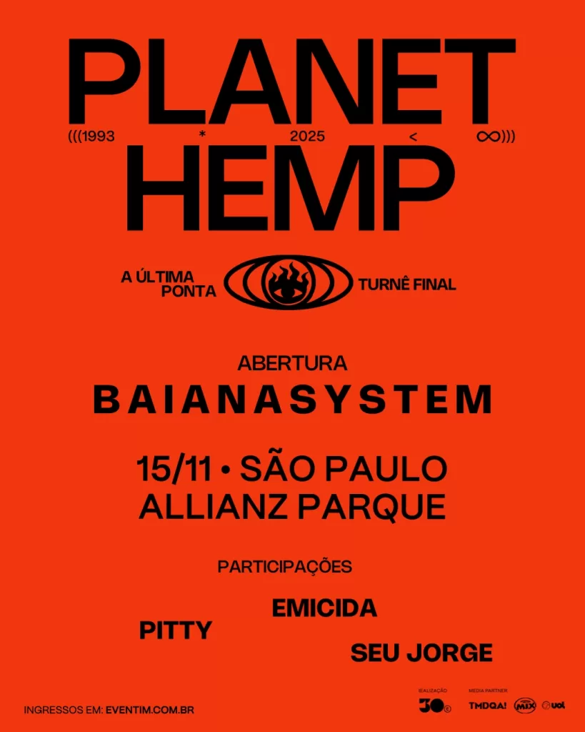 pôster turnê planet hemp