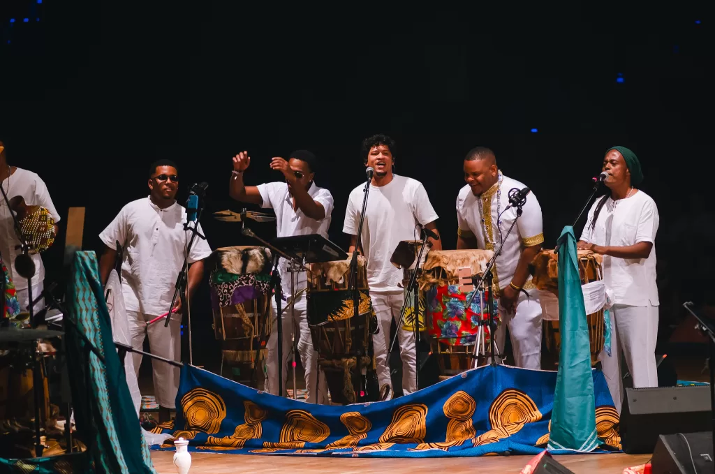 Chico César e Aguidavi do Jêje (Créditos: Daiana Oliveira/Musicult)