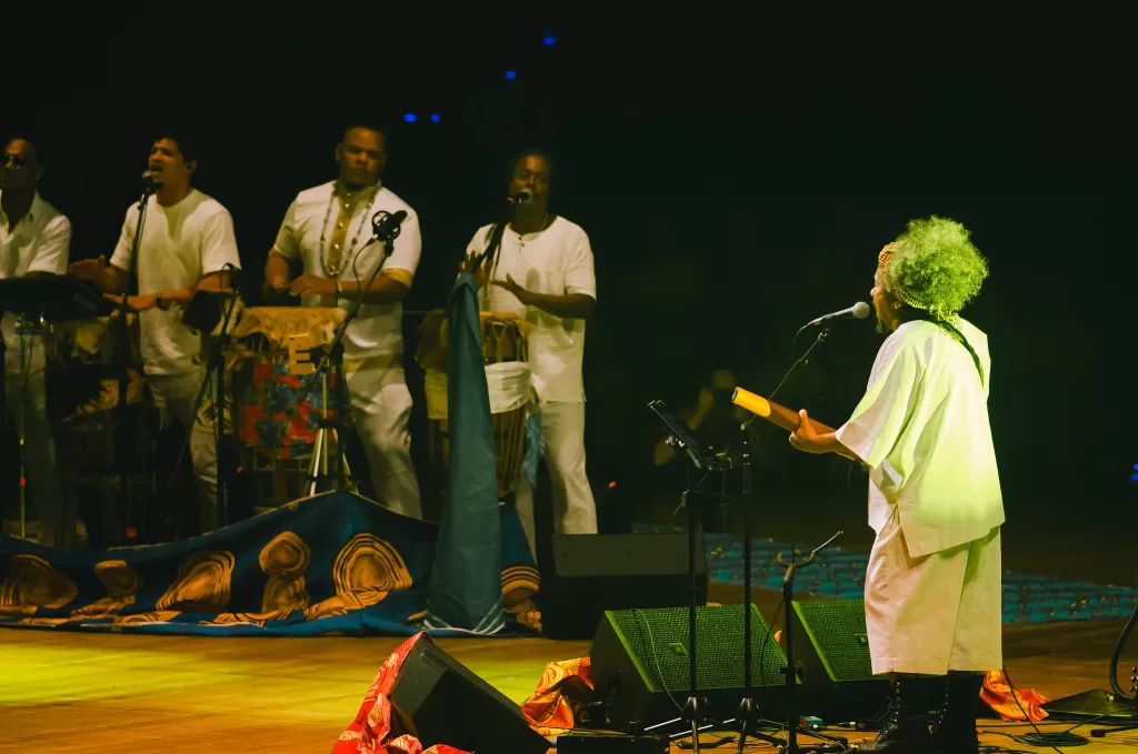 Chico César e Aguidavi do Jêje (Créditos: Daiana Oliveira/Musicult)