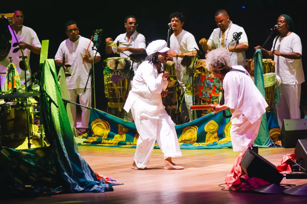 Chico César e Aguidavi do Jêje (Créditos: Daiana Oliveira/Musicult)