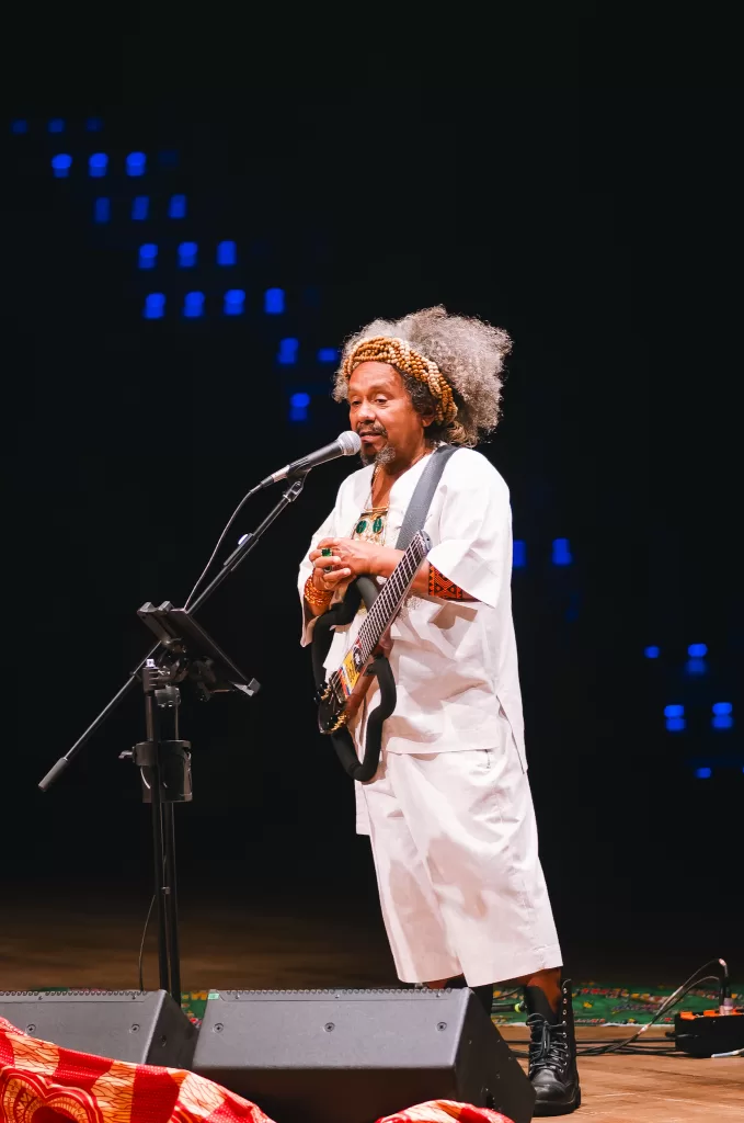 Chico César e Aguidavi do Jêje (Créditos: Daiana Oliveira/Musicult)