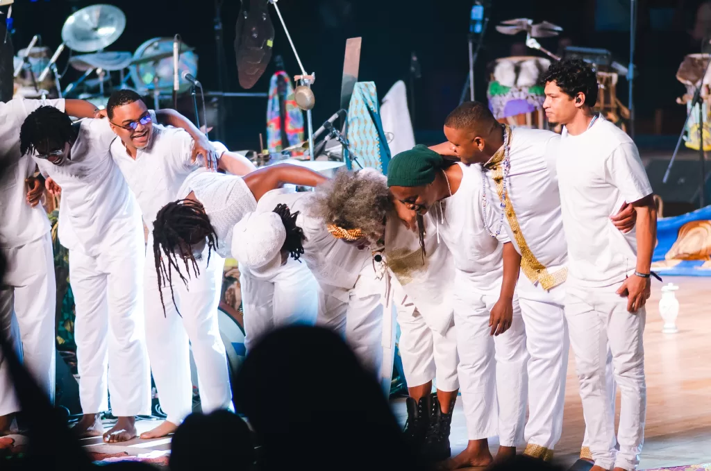 Chico César e Aguidavi do Jêje (Créditos: Daiana Oliveira/Musicult)