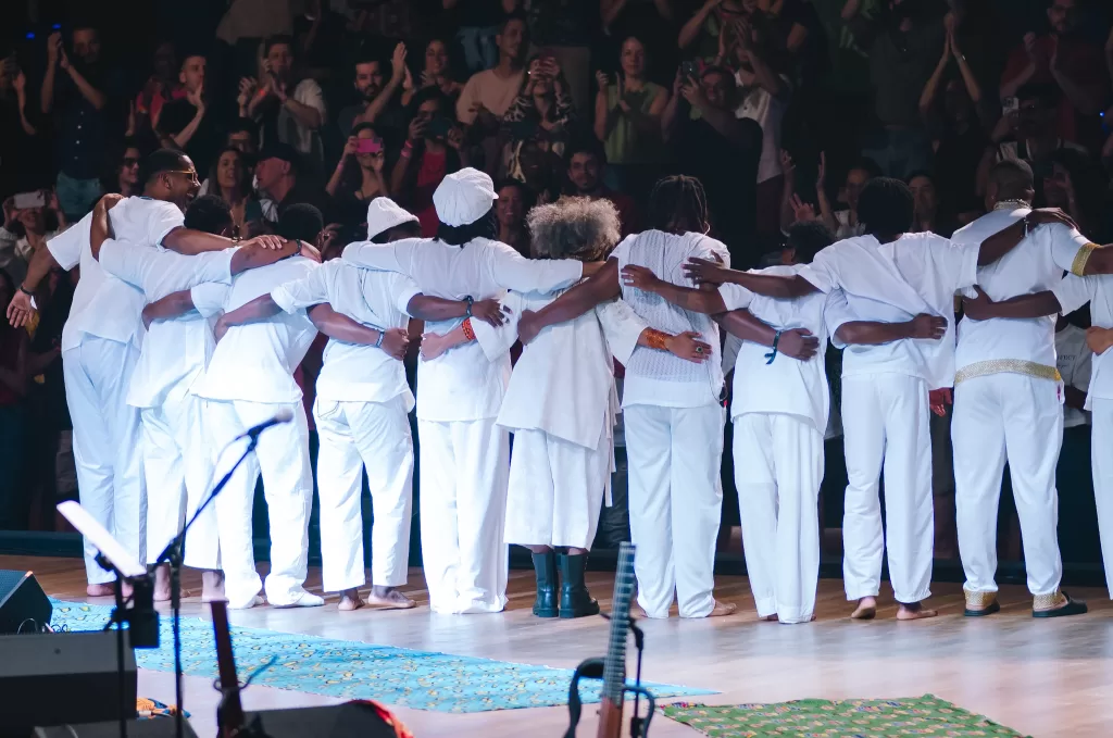 Chico César e Aguidavi do Jêje (Créditos: Daiana Oliveira/Musicult)