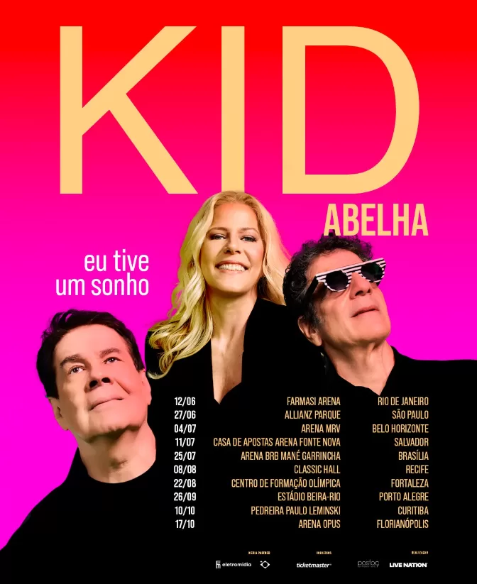 kid abelha turnê 2026